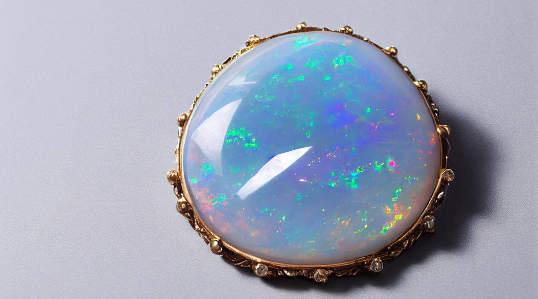 Close up of opal gemstone