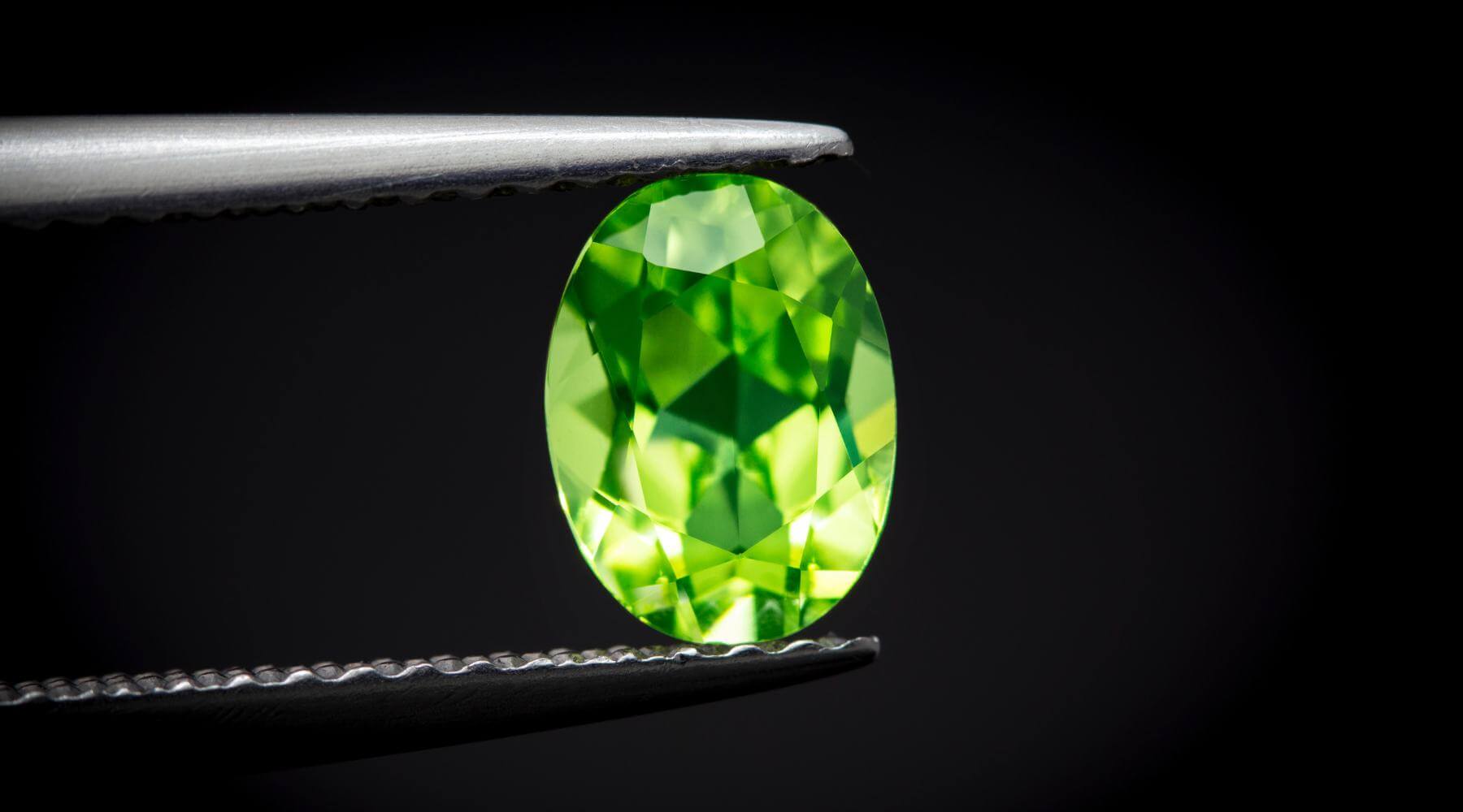 Close up of Peridot Gemstone