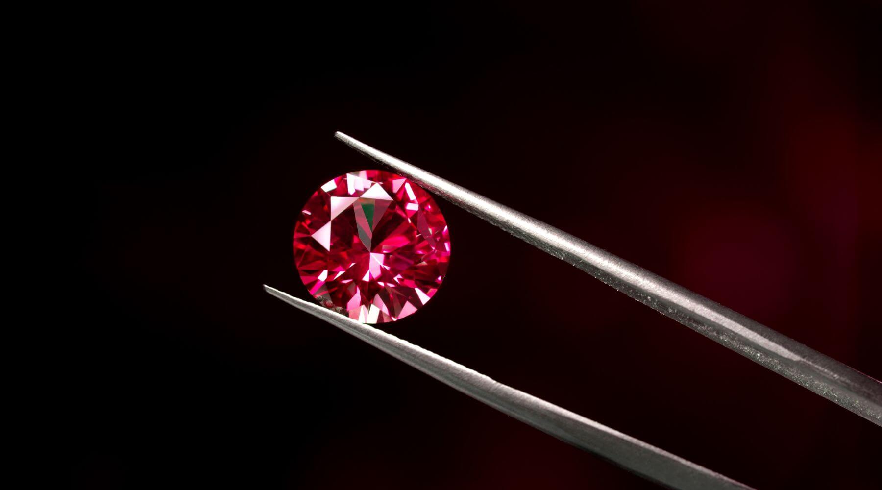 Close up of ruby gemstone