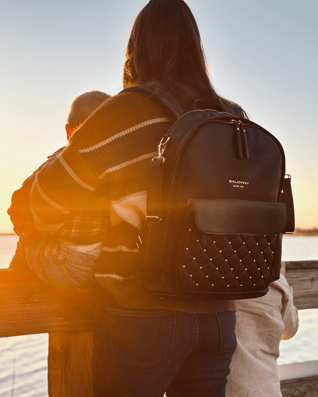 The Daphne Diaper Bag - Onyx