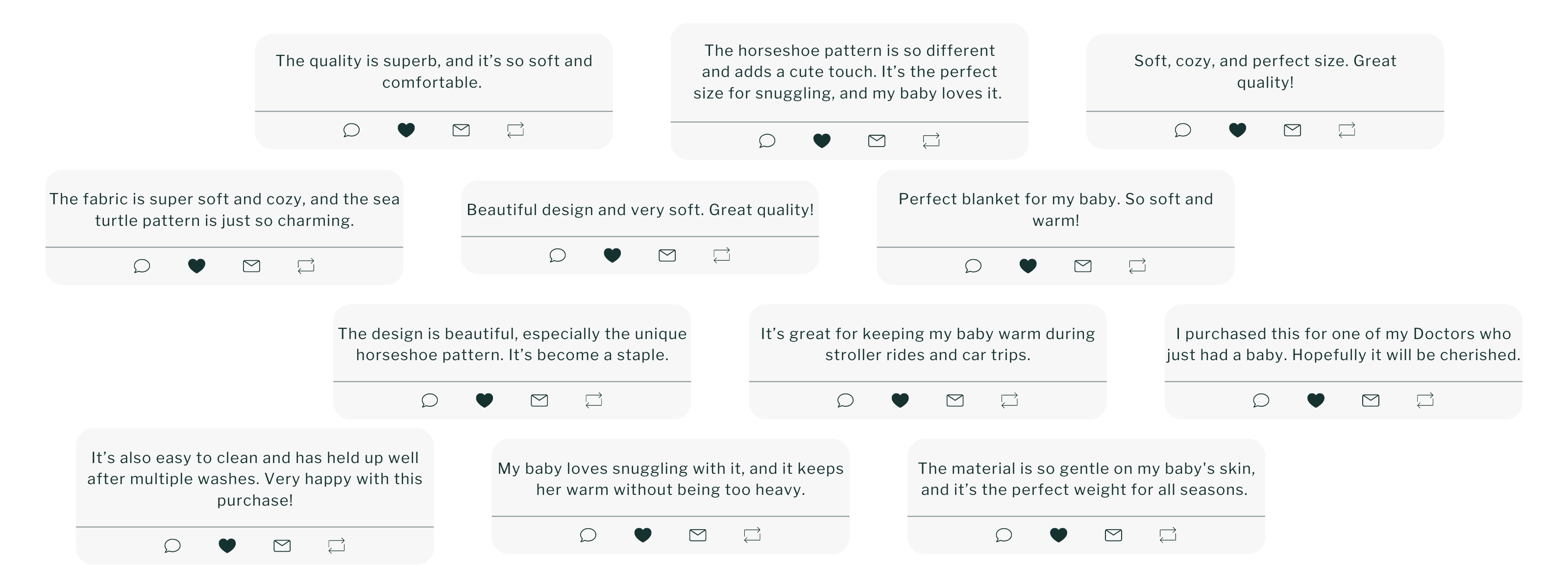 customer reviews for Baldwin Baby Co's baby blankets