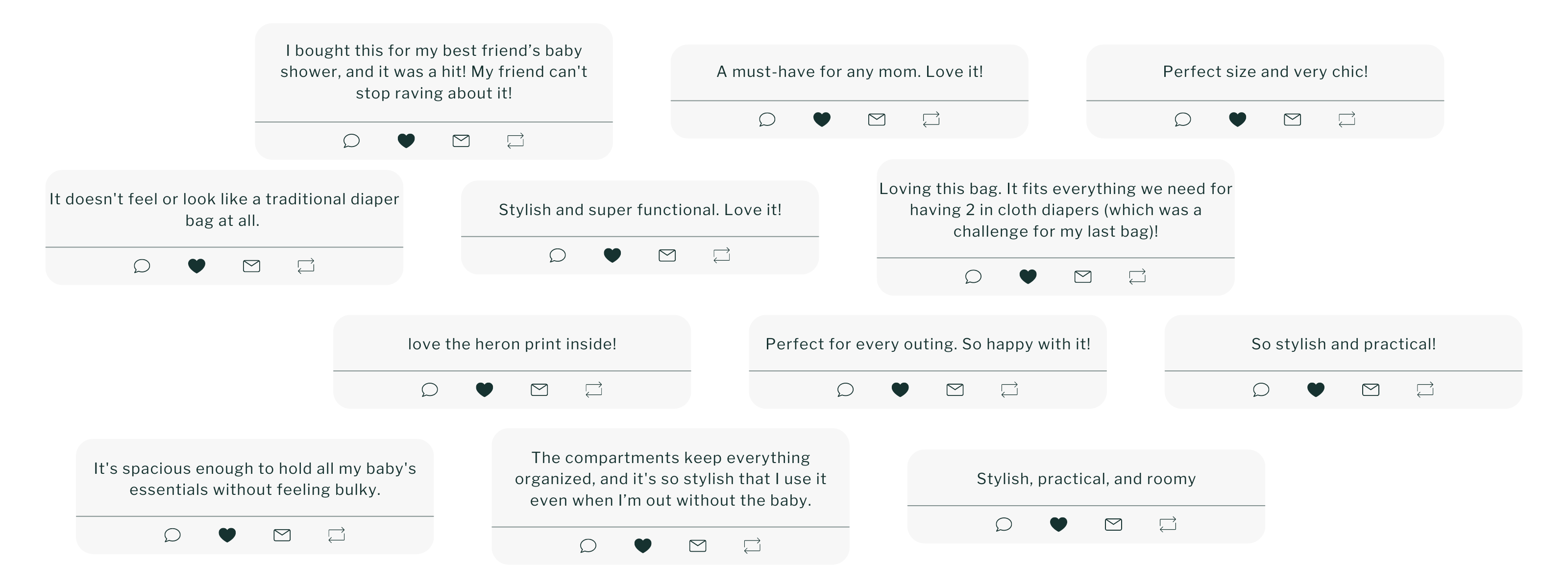 customer reviews for Baldwin Baby Co's diaper bags and diaper backpacks