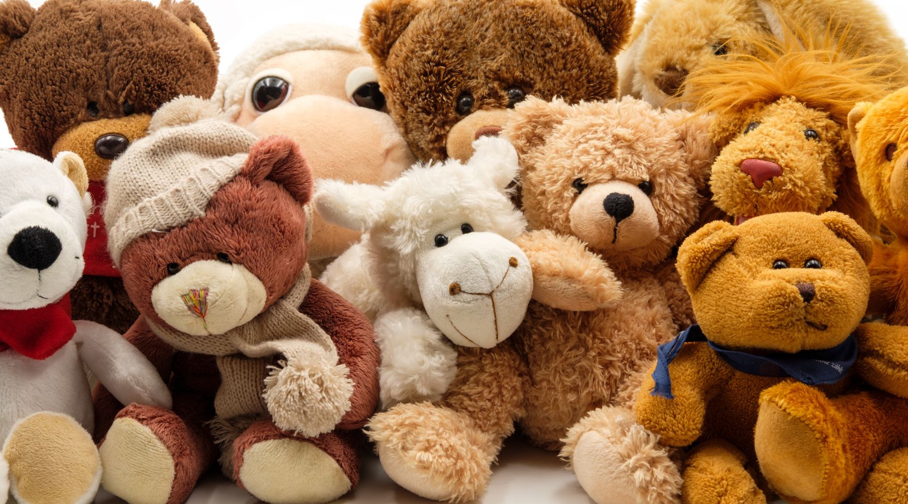 several stuffed animals