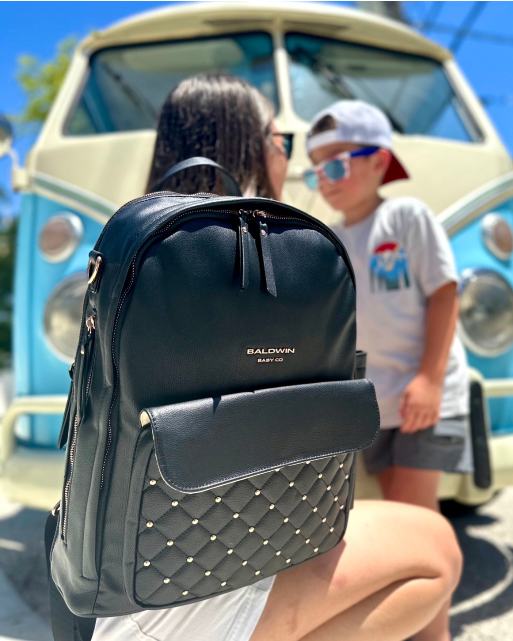 The Daphne Diaper Bag - Onyx