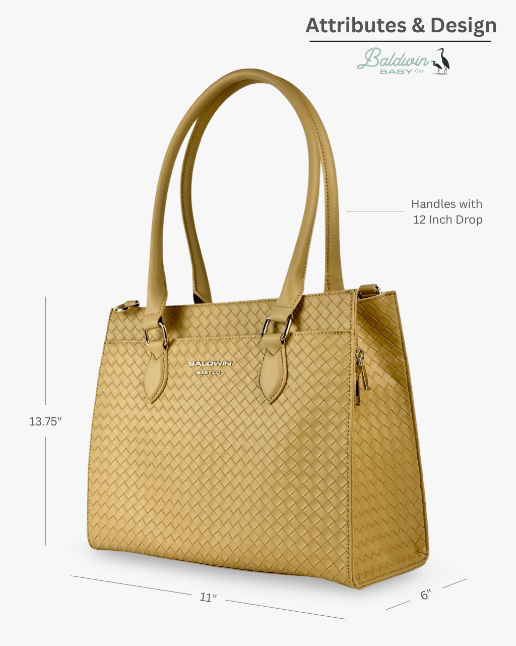 The Montrose Diaper Bag Tote - Dune