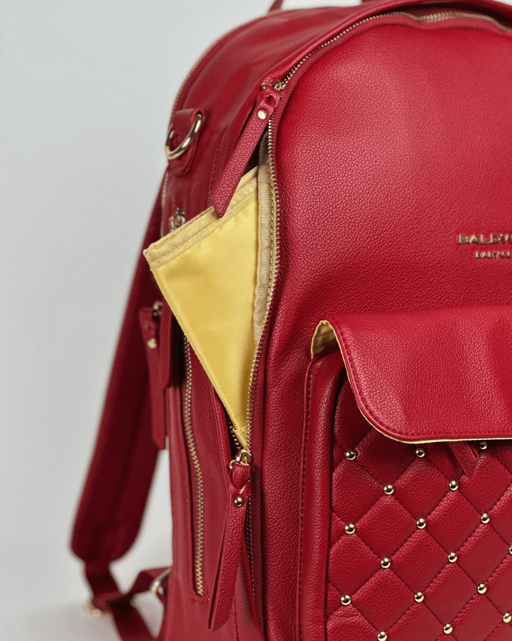 The Daphne Diaper Bag - Crimson