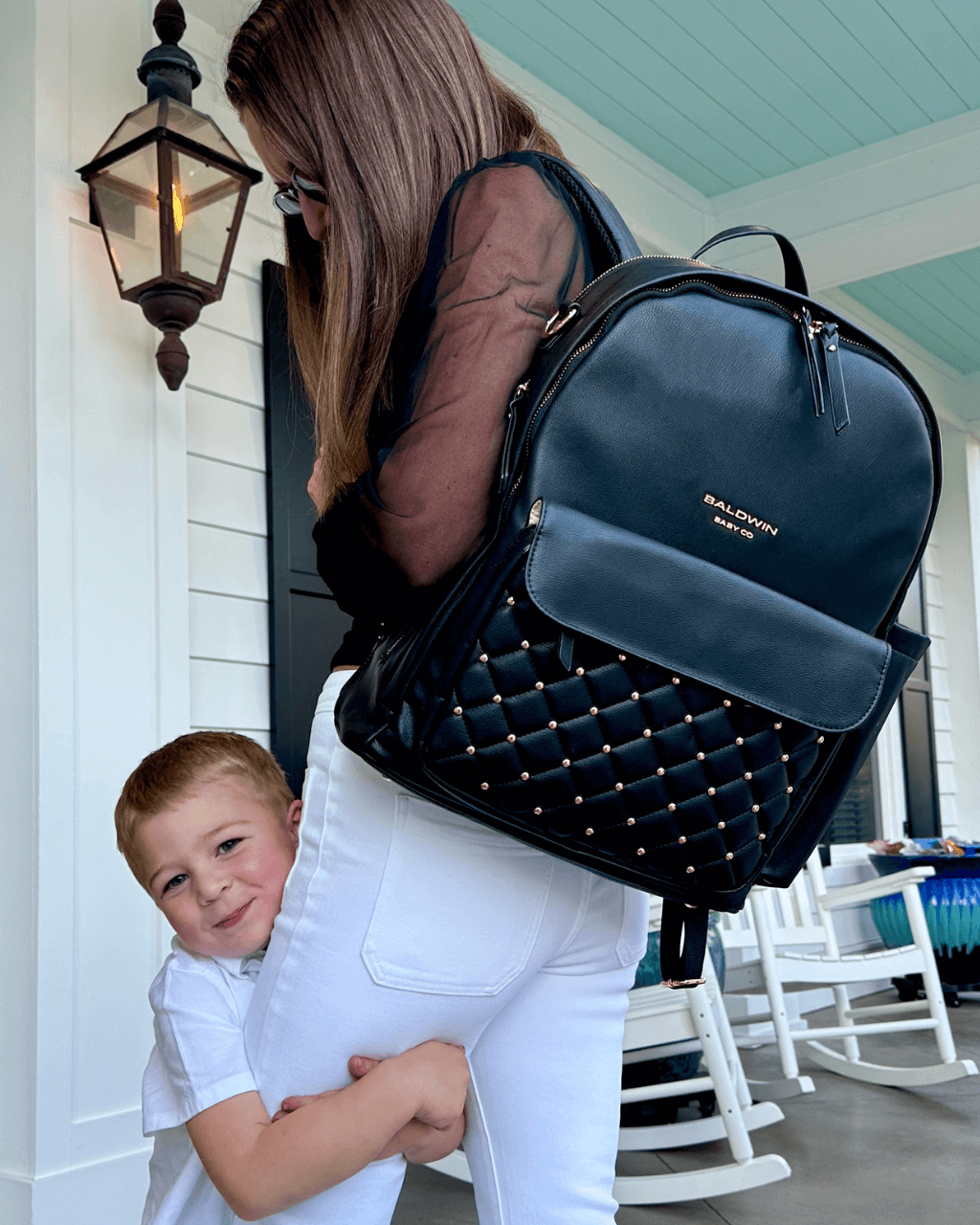The Daphne Diaper Bag - Onyx