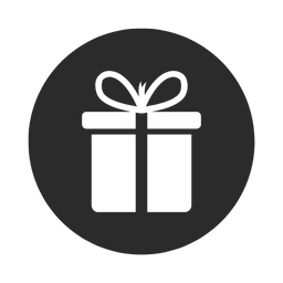 Gift box icon representing free economy shipping