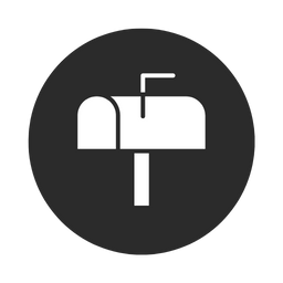 Mailbox icon symbolizing easy and hassle-free returns