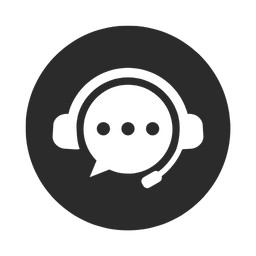 Headset icon representing customer support or assistance